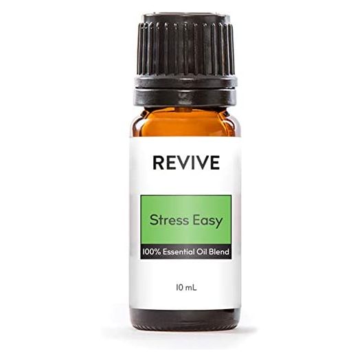 STRESS EASY Essential Oil Blend by REVIVE Essential Oils - 100% Pure Therapeutic Grade, For Diffuser, Humidifier, Massage, Aromatherapy, Skin & Hair Care