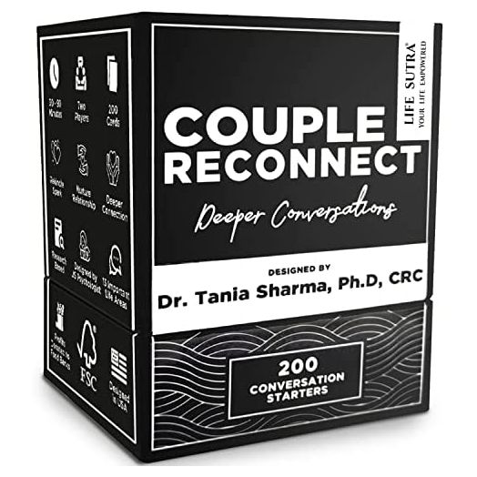 Life Sutra Game for Married Couples, 200 Conversation Cards/Her/Them, Couple Reconnect