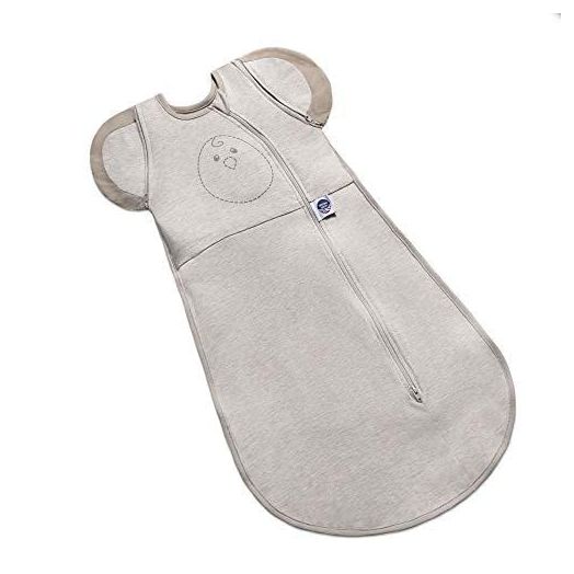 Nested Bean Zen One - Gently Weighted Swaddle, Baby: 3-6 Months, 11-16 lbs, Arms Free/in/Out Swaddle, Helps to Reduce Moro (Startle) Reflex, Unisex, TOG 1.0, Machine Washable