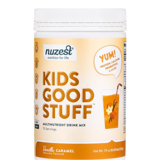 Nuzest Kids Good Stuff Powder, Vanilla Caramel Flavor - 7.9 oz (225 Grams)