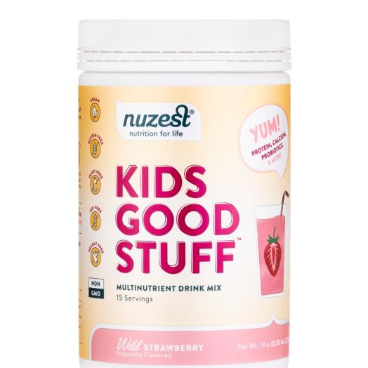 Nuzest Kids Good Stuff Powder, Wild Strawberry Flavor - 7.9 oz (225 Grams)