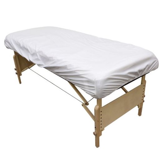 Body Linen Protective Massage Table Cover - Reusable Massage Table Barrier with Wipe Clean Surface. Waterproof PUL Material, Machine Washable. Protects Massage Table, Warmer and Pad - 1 Pack