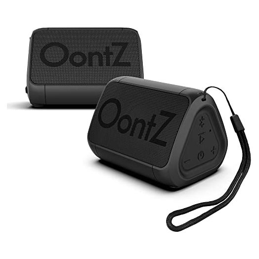 OontZ Angle Solo Bluetooth Speaker - 2 Pack, Surprisingly Loud Volume & Bass, 100 Foot Wireless Range, IPX5, Compact Size Portable Travel Speaker by Cambridge Sound Works (Black)