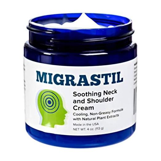 Migrastil Soothing Neck & Shoulder Cream - Fast-Acting & Powerful - Stop Migraine & Tension Headaches and Muscle Pain - Non-Greasy Topical Cream (4 oz.)