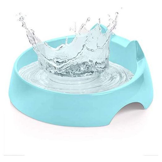 CatGuru Whisker Stress Free Cat Food Bowl, Reliefs Whisker Fatigue, Wide Cat Dish, Non Slip Cat Feeding Bowls, Shallow Cat Food Bowls, Non Skid Pet Bowls for Cats (Water Bowl, Aruba)