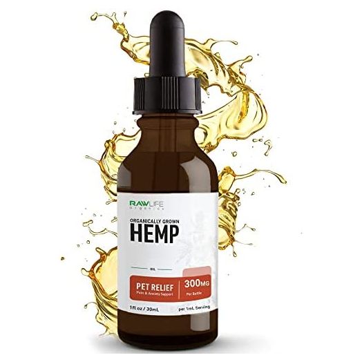 Hemp Oil Dog & Cat Tincture - Natural Pain Relief Seizures and Separation Anxiety - Organic Pet Tincture Grown and Made in USA - Supports Hip & Joint Health - Hemp Oil for Dogs