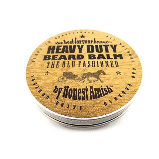 Honest Amish Heavy Duty Beard Balm -New Large 4 Ounce Twist Tin