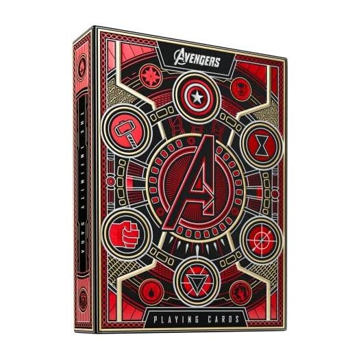 theory11 Avengers Playing Cards (Red) by Marvel Studios