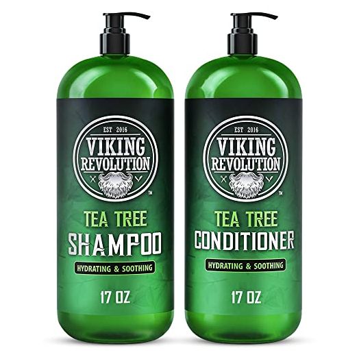 Viking Revolution Tea Tree Shampoo and Conditioner Set, 17 oz