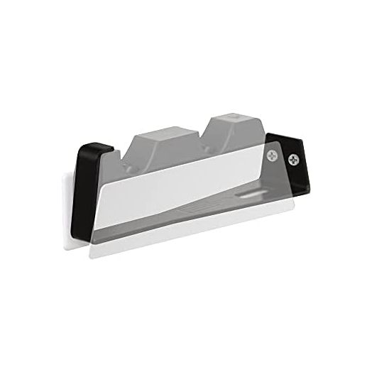 HIDEit Mounts PS5 DS PS5 DualSense Charging Station Wall Mount, Black Steel PS5 DualSense Charging Station Wall Mount for Playstation 5 DualSense Controllers - Patent Pending