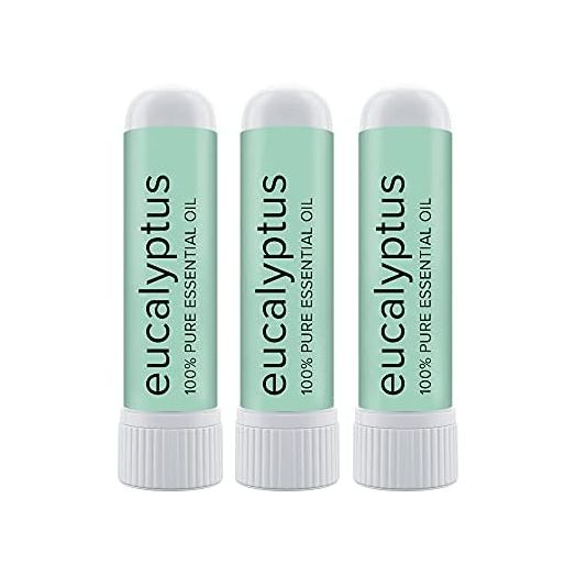 MOXE Eucalyptus Essential Oil Nasal Inhaler, Sinus & Congestion Relief, Daily Relaxation, Stress Relief, Therapeutic No-Mess Aromatherapy, Pure and Natural, Made in USA (3 Pack)