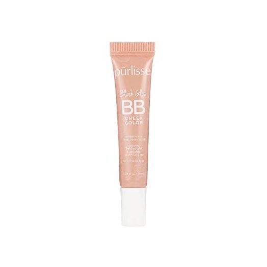 purlisse Blush Glow BB Cheek Color: Cruelty-free & clean, Paraben & Sulfate-free, Cream blush, Long lasting, Vitamin E hydrates | Cool Mauve 0.34oz