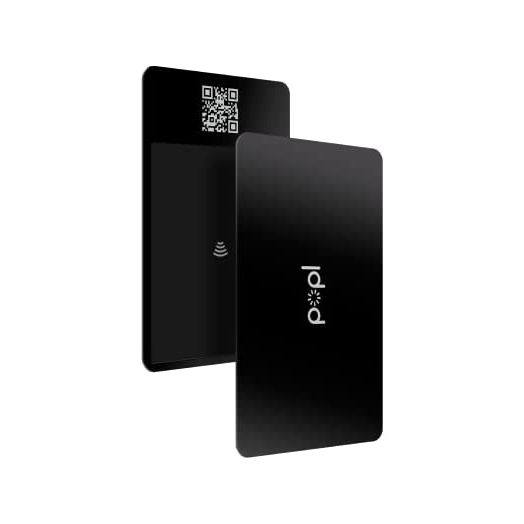 Popl Metal Digital Business Card - Smart NFC Networking Card - Tap to Share - iPhone & Android (Metal Black)