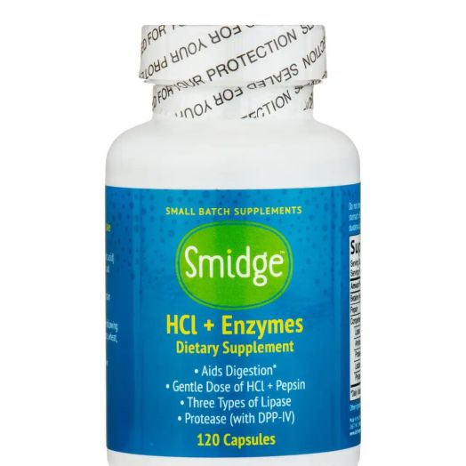Smidge HCI + Enzymes - 120 Capsules
