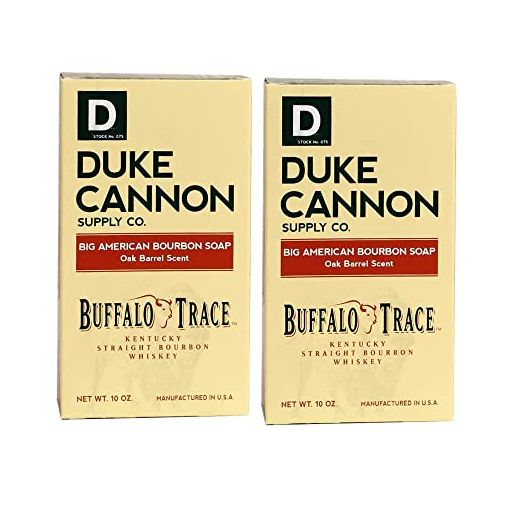 Duke Cannon Supply Co. Big American Bourbon Bar Soap, Bourbon Oak Barrel, 10 oz (2 Pack)