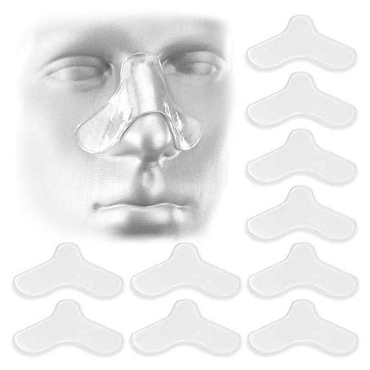 10 Pack Nasal Pads for CPAP Mask - CPAP Nose Pads - CPAP Supplies for CPAP Machine - Sleep Apnea Mask Comfort Pad - Custom Design & Can Be Trimmed to Size - CPAP Cushions for Most Masks
