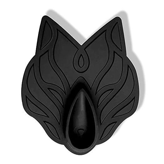 Black Wolf Body Scrubber - 100% Silicone Bristles for a Hygienic Deep Clean Experience - Easy to Clean Excess Soap and Body Wash Off