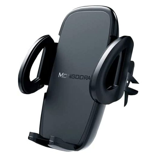 Universal Air Vent Car Phone Mount Holder - Updated Version by Mongoora - for Any Smartphone - Car Cell Phone Holder - Vent Phone Holder - Car Vent Mount - Air Vent Mount Holder - for Women Men