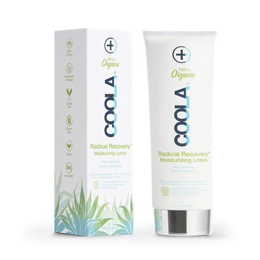 COOLA Organic Radical Recovery After Sun Body Lotion, Includes Aloe Vera, Agave and Lavender Oil for Sunburn Relief, 5 Fl Oz