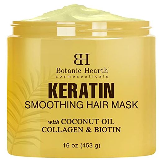 Botanic Hearth Keratin Hair Mask, Biotin, Collagen & Coconut Oil