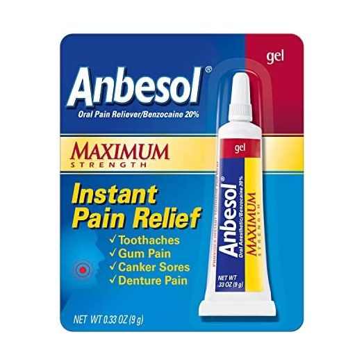 Anbesol Gel Maximum Strength, Instant Oral Pain Relief