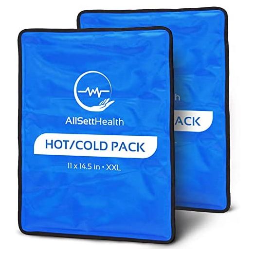 XXL Reusable Hot and Cold Gel Ice Packs for Injuries, Cold Compress, 11x14.5 (2 Pack)