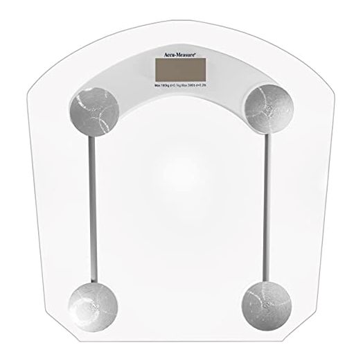 Accu-Measure Digital Scale - Accurate and Precise - Bathroom and Home Scale - Track Your Progress - Easy to Store - Up to 400 Pounds