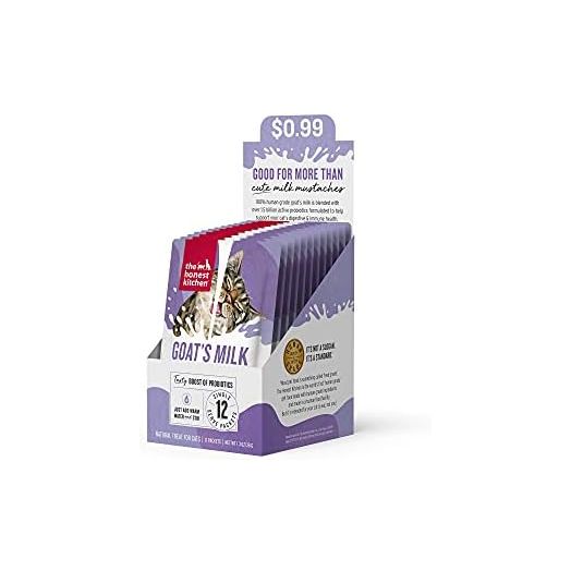 The Honest Kitchen Goat's Milk with Probiotics for Cats, 12-Pack of 3g Sachets