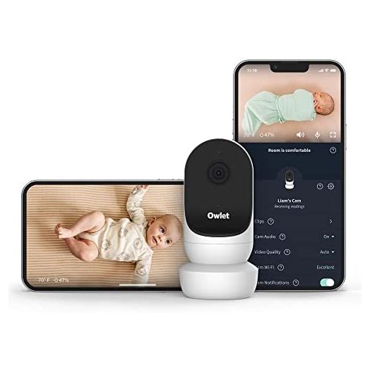 Owlet Cam 2 - Smart Baby Monitor Camera - Stream Secure HD Video and Audio with Night Vision, 4X Zoom, Wide Angle View and Sound, Motion and Cry Notifications
