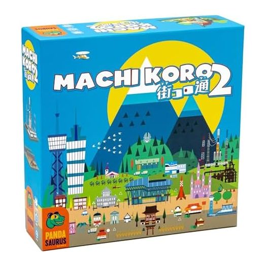 Pandasaurus Games Machi Koro 2 Board Game | City Building Strategy Board Game | Fast-Paced Dice Rolling Game for Adults and Kids | Ages 10+ | 2-5 Players | Average Playtime 45 Minutes | Made