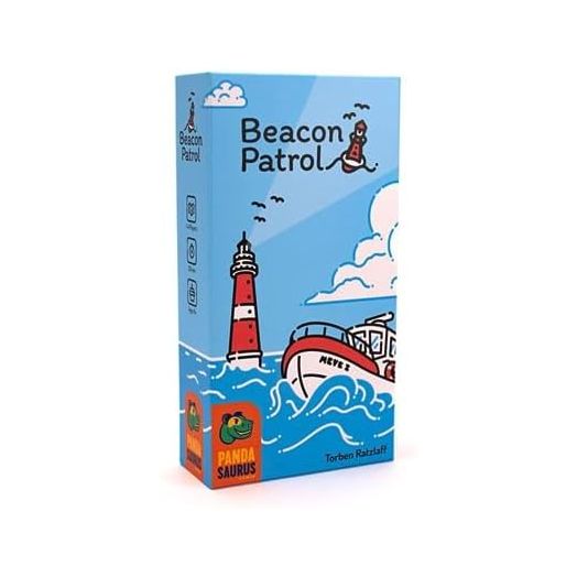 Beacon Patrol Board Game | Nautical Tile Placement Strategy Game | Cooperative Game | Fun Family Game for Kids and Adults | Ages 8+ | 1-4 Players | Avg. Playtime 30 Minutes | Made by Pandasaurus Games