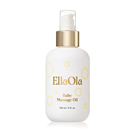 EllaOla Baby Massage Oil 5 fl. oz. |100% USDA Organic | Baby Essentials | Cradle Cap Care | Fragrance-Free & Moisturizing Formula Made With Plant Based Ingredients Jojoba, Avocado, and Argan Oil.
