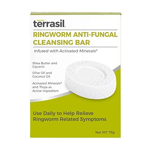 Ringworm Soap by Terrasil® | Natural Antifungal Skin Soap Bar for Ringworm with All Natural Ingredients | Safe and Gentle Itch Relief | Ringworm Treatment Cleansing Bar – 75 gm Soap