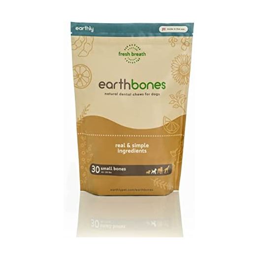 Earthbones Dental Chews for Dogs - Custom Bone Size and Hardness for Dogs All Natural Dog Treats, Limited Ingredient Diet - Cleans Teeth Exceptionally, Freshens Breath, and Digests Easily
