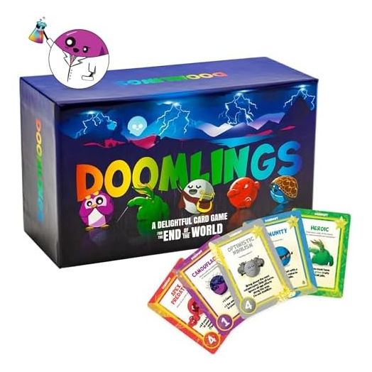 Doomlings Classic Card Game (Lightning Edition) Fun Family Card Game for Adults Teens & Kids for Game Night & Travel Game | 2-6 Players, Ages 10+