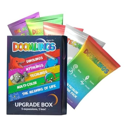 Doomlings Upgrade Pack Card Game - 5 Expansion Pack (81 Total Cards Included)