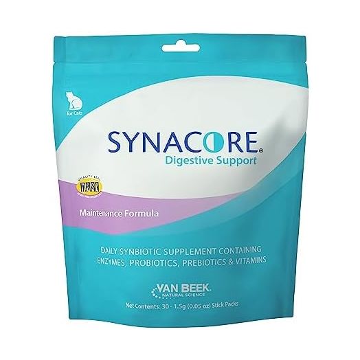 Van Beek Natural Science Synacore Feline - All Natural Formula to Provide Immune Support for Cats & Help Maintain Digestive Health - Probiotics and Vitamins for Cats - Pet Products - (30 Count)