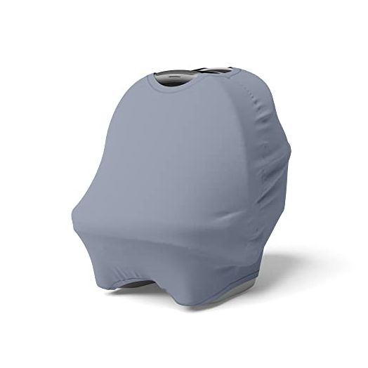 Natemia Baby 4 in 1 Car Seat Cover - Stretchy & Soft Car Seat Canopy, Nursing Cover, Shopping Cart Cover, High Chair Cover