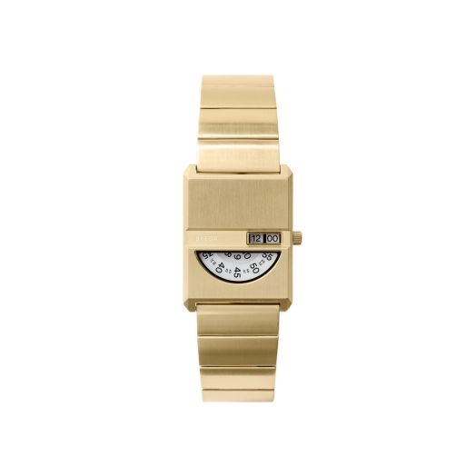 Breda 'Pulse Tandem' Gold and Metal Bracelet Watch, 26MM