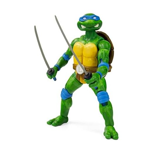 The Loyal Subjects Teenage Mutant Ninja Turtles BST AXN Action Figure NES 8-Bit Leonardo Exclusive 13 cm, BATMNTLEOBW04, Multicoloured