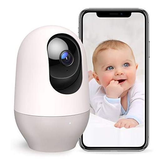 Nooie Smart Baby Monitor, WiFi Camera Indoor, 360-degree Wireless IP 1080P Home Security Camera, Motion Tracking, Super IR Night Vision, Compatible with Alexa, Two-Way Audio, Motion & Sound Detection
