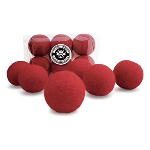 Wool Cat Toys - Felt Cat Toy Balls for Small Pet Fetch and Play - Eco Friendly Quiet Wool Ball Cat Toy for Cats and Kittens - Choose Your Colors