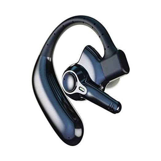 Dual-Mic AI Noise Cancelling Bluetooth Headset for Cell Phones, 10 Days Standby 30Hrs HD Talktime Bluetooth Earpiece IPX6 Waterproof Ultralight for Driving/Truckers/Business