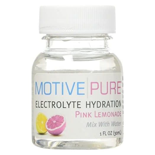 Motive Pure Electrolyte Hydration, Pink Lemonade, 1 oz Mini Bottle, 12-pack