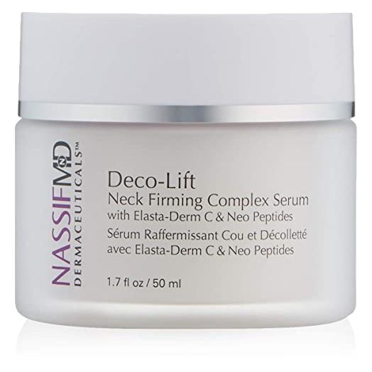 NassifMD Deco-Lift Neck Firming Cream and Lifting Complex Serum, Neck Tightening Cream for Neck Firming, Neck Wrinkle Cream for Saggy Neck, Neck Firming Cream Tightening Lifting Sagging Skin