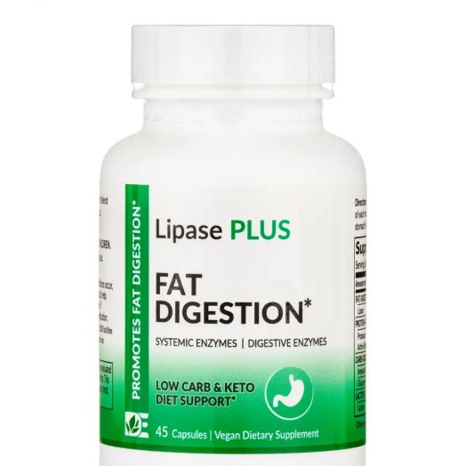 Dynamic Enzymes Lipase Plus (Extra Strength) - Fat Digestion - 45 Capsules