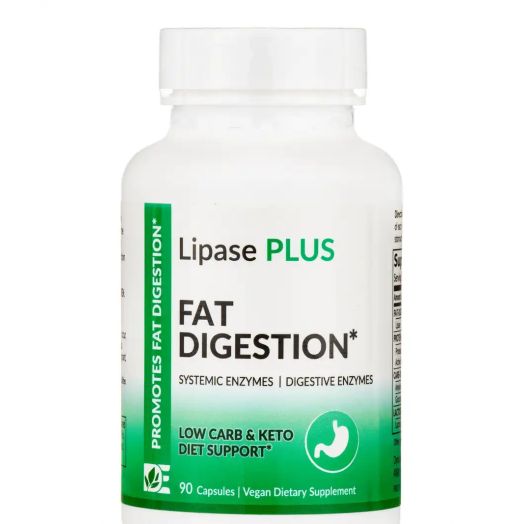 Dynamic Enzymes Lipase Plus (Extra Strength) - Fat Digestion - 90 Capsules