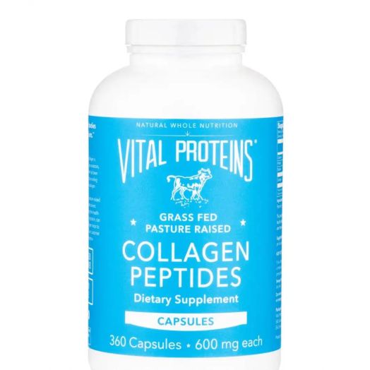 Vital Proteins Collagen Peptides 600 mg (Pasture Raised, Grass-Fed) - 360 Capsules