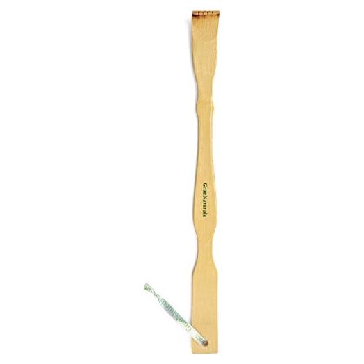 GranNaturals Bamboo Back Scratcher - Long Wooden Claw for Scratching Hard-to-Reach Itchy Spot - Lightweight Therapeutic Massage & Relaxation Scratch Tool - Strong & Heavy-Duty Handle with Hang Loop