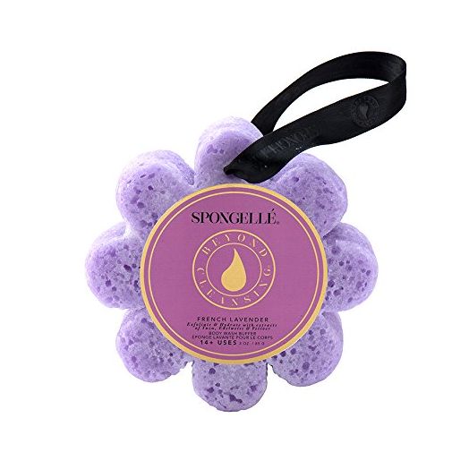 Spongelle Wild Flower 14+ Uses Body Wash Buffer, French Lavender, 4.25" x 1.25"
